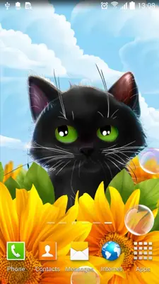 Funny Kitten Live Wallpaper android App screenshot 9