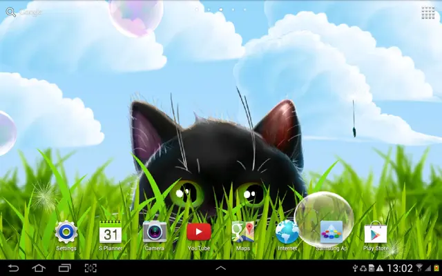 Funny Kitten Live Wallpaper android App screenshot 1