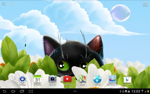 Funny Kitten Live Wallpaper android App screenshot 4